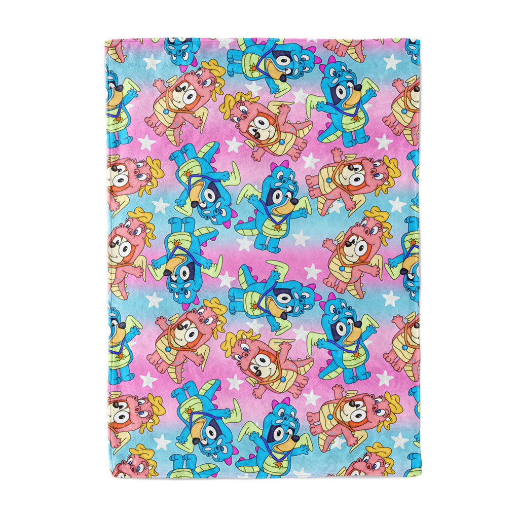 Mini Blue Crew 60" x 60" Bamboo Minky Blanket