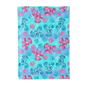 Mini Blue Crew 80" x 60" Bamboo Minky Blanket