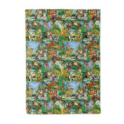 Mini Blue Crew 80" x 60" Bamboo Minky Panel Blanket